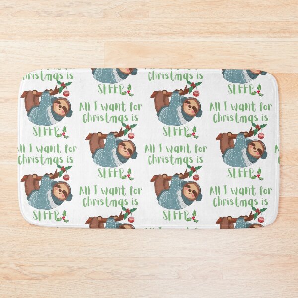 Item preview, All I want for christmas is SLEEP Green letters designed and sold by Jesseika75.