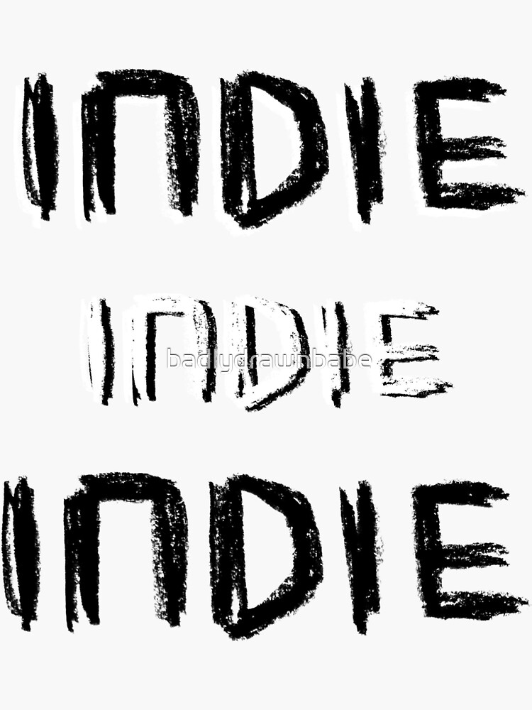 Indie handwritten text font for Indie Music