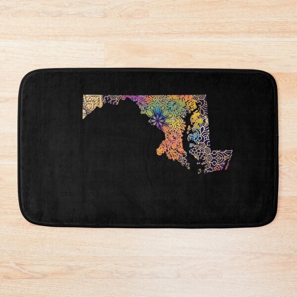 Item preview, Maryland United States of America Mandala Map  designed and sold by labatchino10.