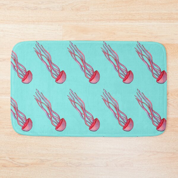 Item preview, Hot Pink Jellyfish Cut Out Drawing - Pink and Mint designed and sold by Michelebuttons.