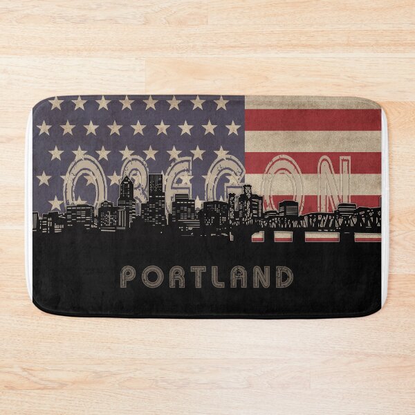 Item preview, portland skyline flag designed and sold by BekimART2.