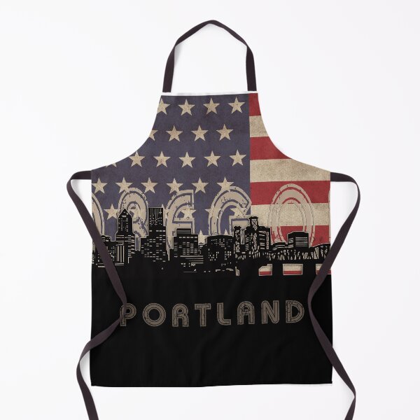 Item preview, portland skyline flag designed and sold by BekimART2.