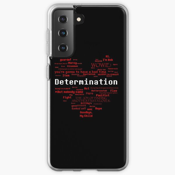 Undertale Word Heart Samsung Galaxy Soft Case