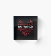 Undertale Word Heart Acrylic Block