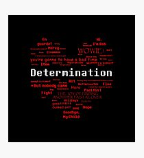 Undertale Word Heart Photographic Print