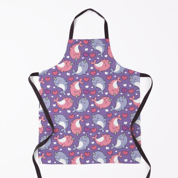 Item preview, Cute Narwhal Pattern - Pink and Purple Hearts designed and sold by toddsimpson.