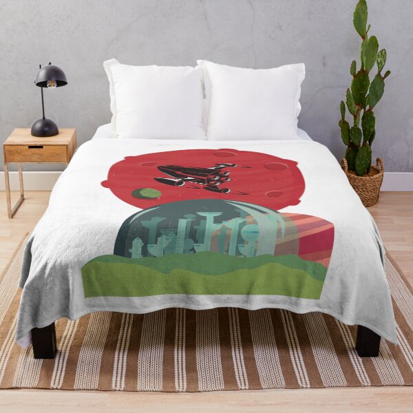 Item preview, City on Mars Red Black Space Ship designed and sold by kyds.