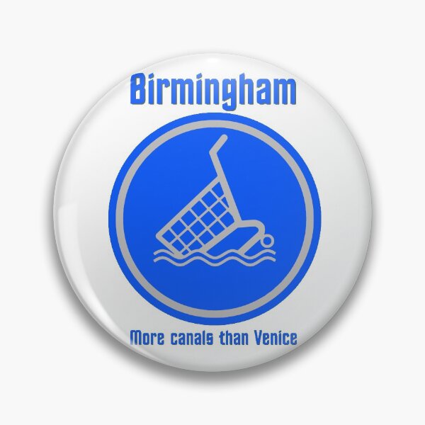 Item preview, Birmingham - more canals (blue) designed and sold by Scratchy-Ed.