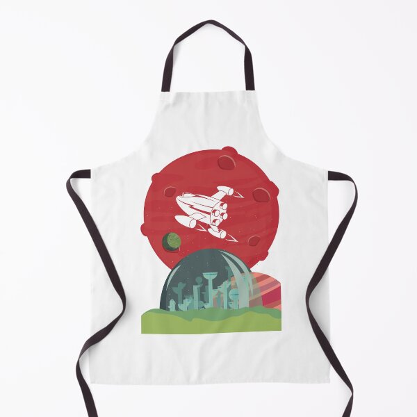 Item preview, City on Mars Red White Space Ship designed and sold by kyds.