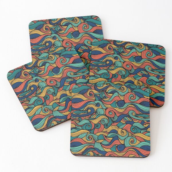 Item preview, Warm Abstract Spirals designed and sold by Frosty1489.