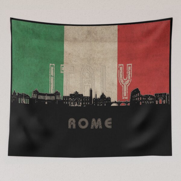 Item preview, rome skyline flag designed and sold by BekimART2.