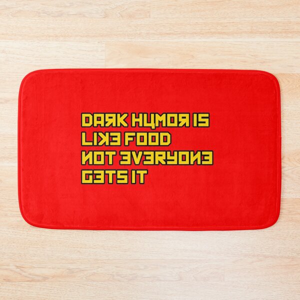 Item preview, Dark humor is like food not everyone gets it (pseudo cyrillic) designed and sold by GraphicTeesSuck.