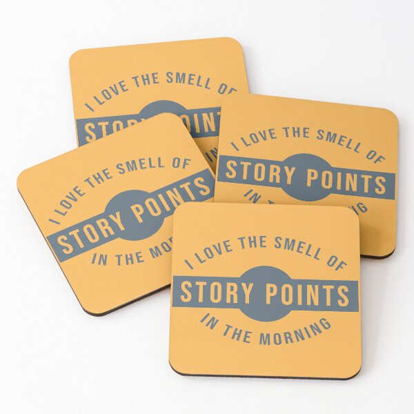 Item preview, I love the smell of story points in the morning (teal) designed and sold by svanaerschot.
