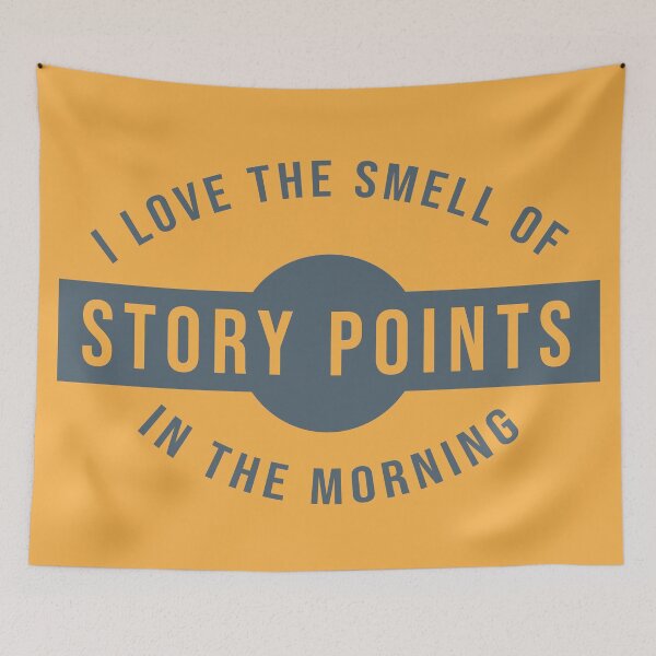 Item preview, I love the smell of story points in the morning (teal) designed and sold by svanaerschot.