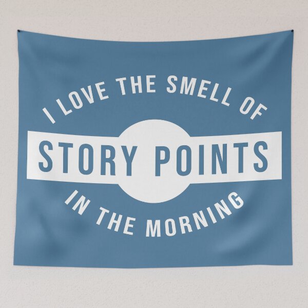 Item preview, I love the smell of story points in the morning (white) designed and sold by svanaerschot.