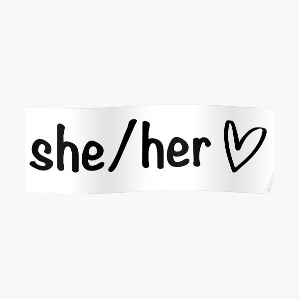 Personal Pronouns Sheher Poster For Sale By Madebyjenni Redbubble 8235