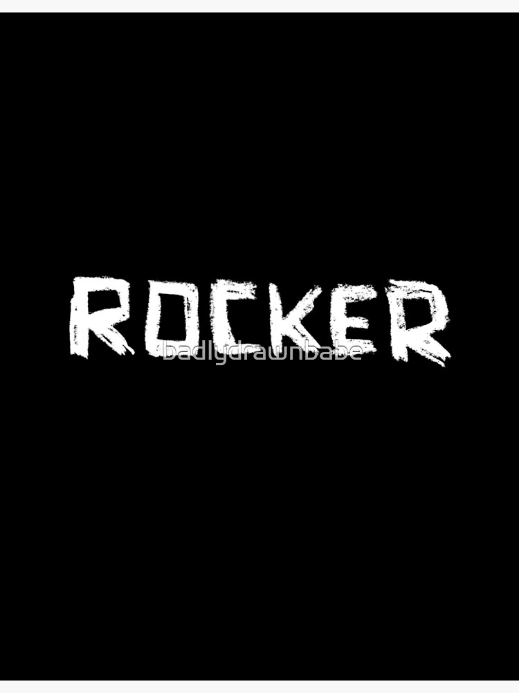 "Rocker handwritten text font for Rocker" Poster for Sale by