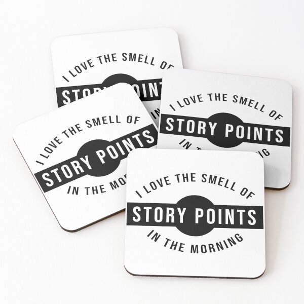 Item preview, I love the smell of story points in the morning (black) designed and sold by svanaerschot.