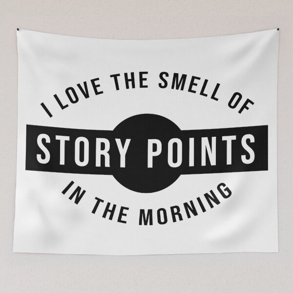 Item preview, I love the smell of story points in the morning (black) designed and sold by svanaerschot.