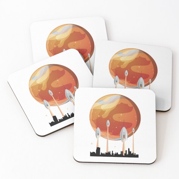Item preview, City on Mars Red Planet in Space designed and sold by kyds.