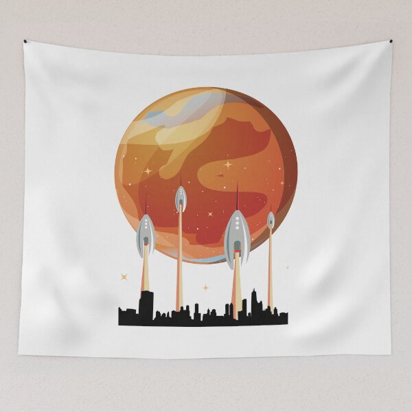 Item preview, City on Mars Red Planet in Space designed and sold by kyds.