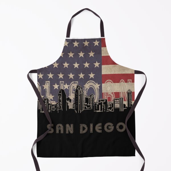 Item preview, san diego skyline flag designed and sold by BekimART2.