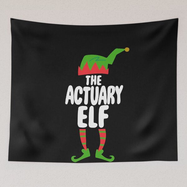 Item preview, Funny The Actuary ELF  Family Christmas Holiday Gifts designed and sold by Bendthetrend.