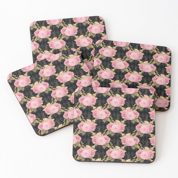 Item preview,  Pink and gold floral digital graphic designed and sold by Openspace2020.