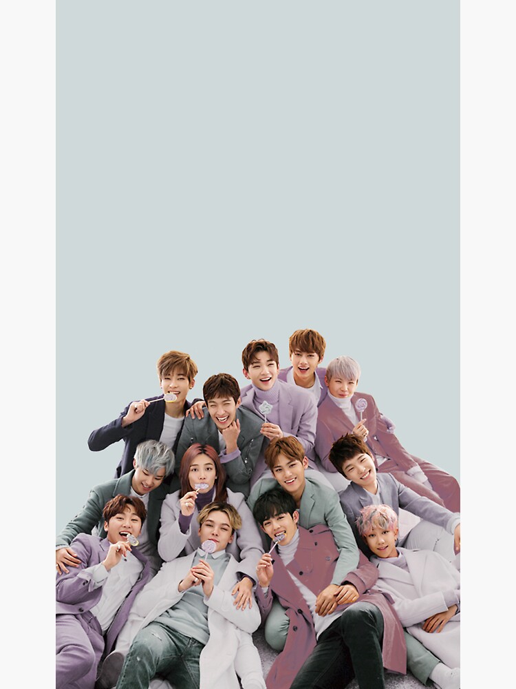 seventeen kpop pastel ot13 sticker by tuesdais redbubble