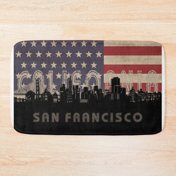 Item preview, san francisco skyline flag designed and sold by BekimART2.