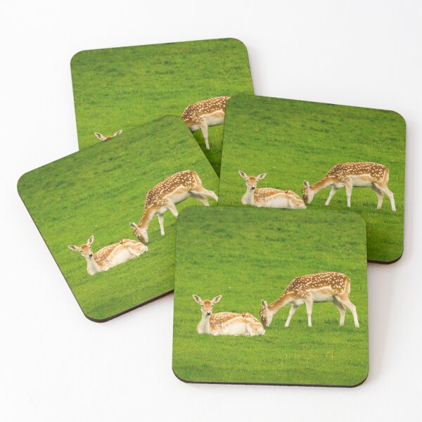 Item preview, Deer on fresh green grassland designed and sold by svanaerschot.