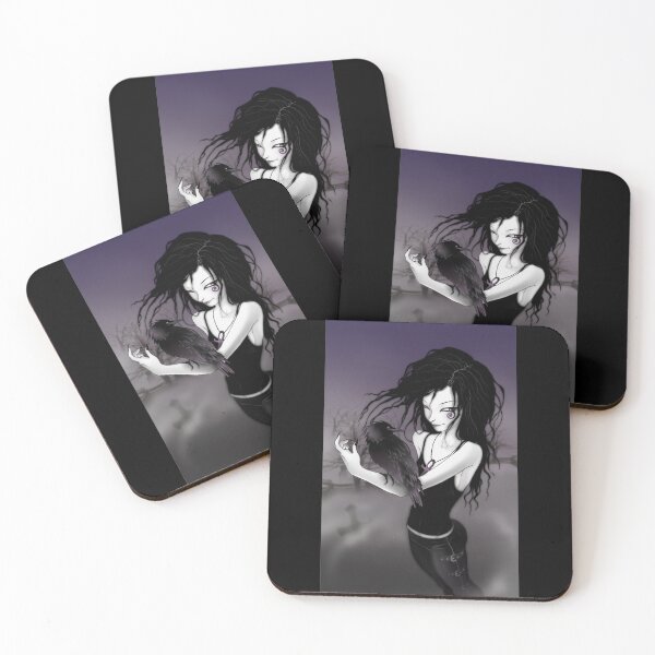 Item preview, Cute goth girl with raven designed and sold by seamork.