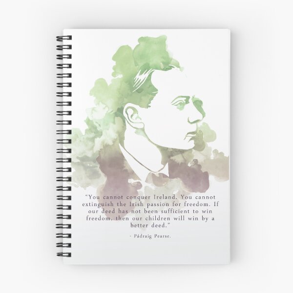 Item preview, 1916 commemorative print: Padraig Pearse Quote 01 designed and sold by IOMAprints.