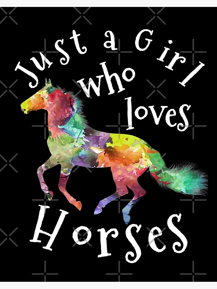 Impression rigide for Sale avec l'œuvre « Amoureux des chevaux, Fille de  cheval, Cadeau de cheval, J'aime les chevaux » de l'artiste Presto Prints  Design