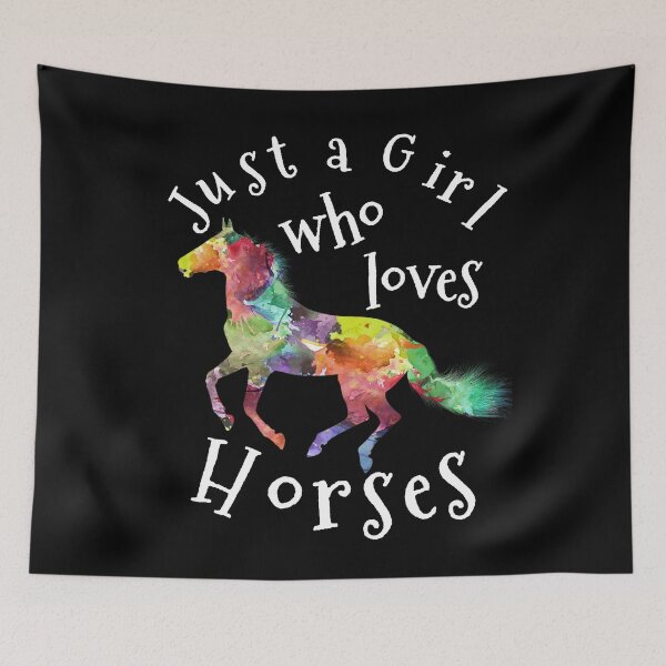 Item preview, Just a Girl Who Loves Horses design for Horse Lovers Girls designed and sold by NUMAcreations.