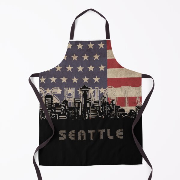 Item preview, seattle skyline flag designed and sold by BekimART2.