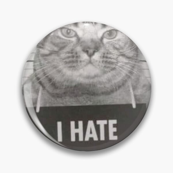 Item preview, I hate people cat designed and sold by ParamedicDesign.
