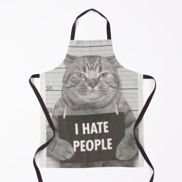 Item preview, I hate people cat designed and sold by ParamedicDesign.