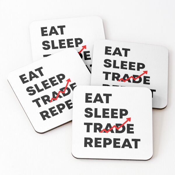 Item preview, Eat Sleep Trade Repeat Funny Stock Market Trader designed and sold by Vibe by Flow.
