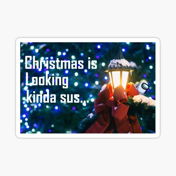 Navidad "Among Us" Pegatina