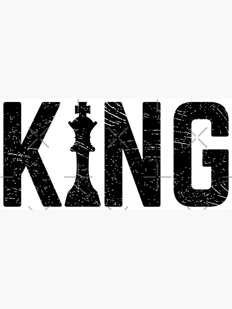 Thumbnail 3 of 3, Sticker, Chess King designed and sold by ElectricFangs.