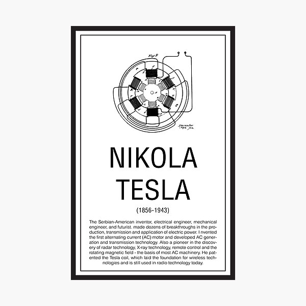 Item preview, Nikola Tesla designed and sold by ThalassaStudios.