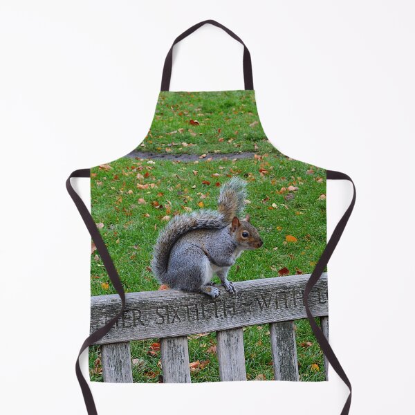Item preview, Squirrel Sitting on a Bench designed and sold by NatalieBn.