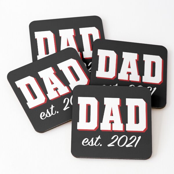 Item preview, New Dad Established Date 2021 designed and sold by Happy Puppy Print On Demand.