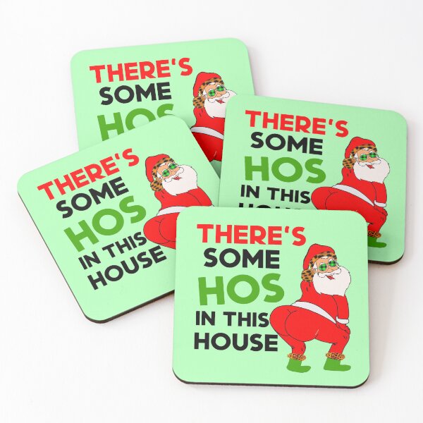 Item preview, There’s some ho’s in this house funny Christmas holiday Santa xmas funny holiday Xmas Christmas tree gift lover designed and sold by tiffanator606.