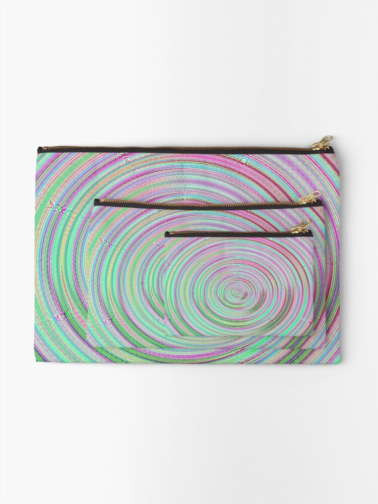 Thumbnail 2 of 4, Zipper Pouch, Cercles pattern  designed and sold by AYACHI90.
