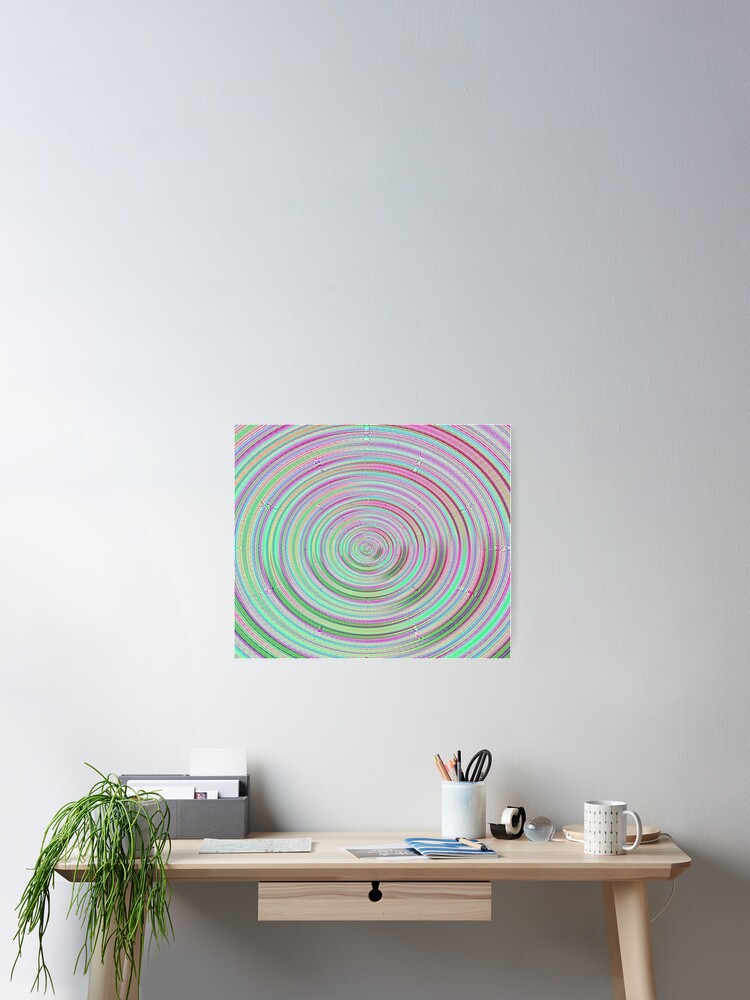Thumbnail 2 of 3, Poster, Cercles pattern designed and sold by AYACHI90.