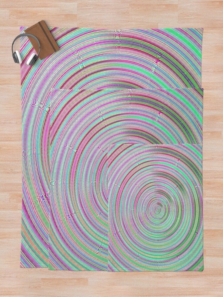 Thumbnail 5 of 6, Throw Blanket, Cercles pattern designed and sold by AYACHI90.