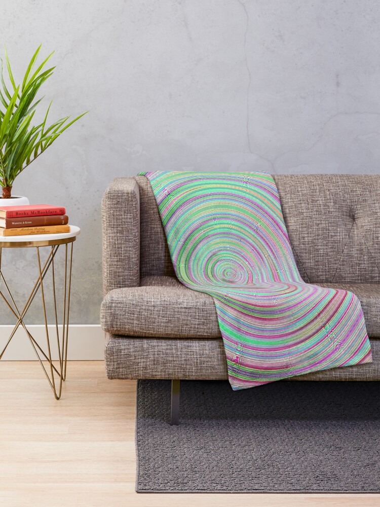 Thumbnail 2 of 6, Throw Blanket, Cercles pattern designed and sold by AYACHI90.