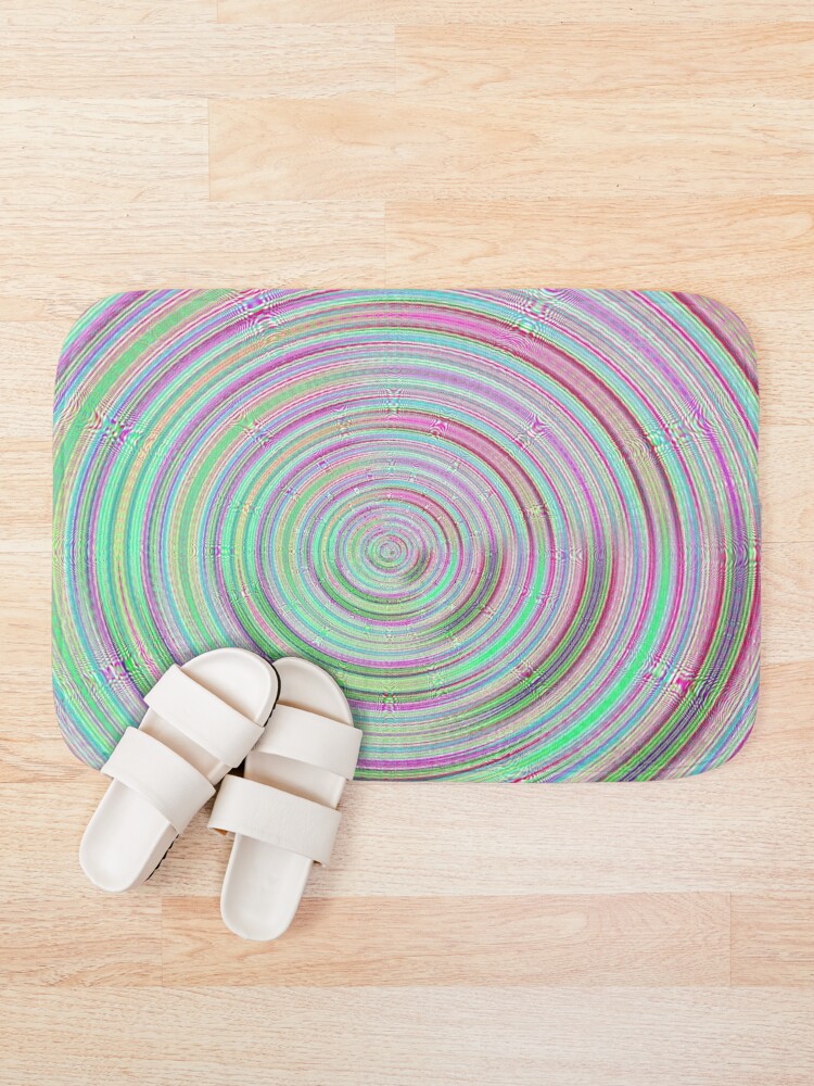 Thumbnail 1 of 6, Bath Mat, Cercles pattern  designed and sold by AYACHI90.